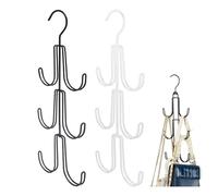 2 pezzi appendiabiti, gancio verticale, gancio multifunzione, scaffale per guardaroba, supporto per sciarpe, porta asciugamani, adatto per camera da letto e bagno