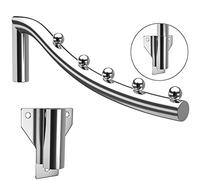 2 Pezzi Appendiabiti Pieghevoli da Parete, Grucce in Acciaio, Risparmio di Spazio, Montaggio a Parete, Attaccapanni per Camera da Letto e Cucina