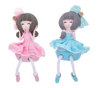 2 pezzi Appeso Piedi Dolls Adornment Bella bambola fata per ragazze Desktop