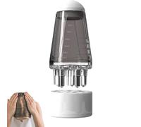 2 pezzi applicatore bottiglia per capelli, applicatore olio per capelli, applicatore di olio per capelli, pettine per massaggio manuale con rollball, spazzola per capelli per il trattamento dei