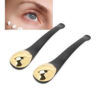 2 Pezzi Applicatore Crema Dell'Occhio, Spatola Metallo Viso Strumento Massaggio Occhi Bastone per Ridurre le Occhiaie, Cucchiaio Crema Occhi per Massaggiatore Viso Antirughe Occhiaie