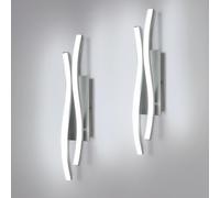 2 Pezzi Applique Da Interno LED, 14W 1575LM Moderna Lampada Da Parete per Intern