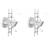 2 PEZZI Applique da Parete Attacco E27 Omino su Scala Portalampada Interno IP20