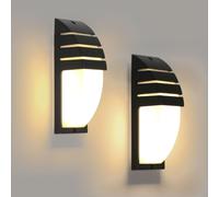 2 Pezzi Applique da Parete Interno/Esterno 12W Lampade da Parete LED IP65