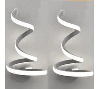 2 PEZZI Applique LED Design Incurvato 12W Lampada a muro moderna da interno