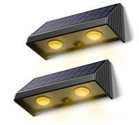 2 PEZZI Applique Solare da Parete LED Luce Down Lampada Moderna da Esterno IP65