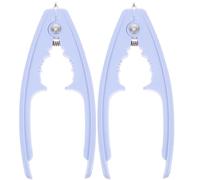 2 Pezzi Apri Vongole in Plastica Apertura Automatica e Antiscivolo | Cucina e Banchi Barbecue, Protegge le Mani, Utensile Pratico, Formato Compatto, Accessorio Leggero