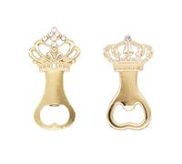 2 Pezzi Apribottiglie Corona, Apribottiglie Corona Dorata, Apribottiglie Divertente, Apribottiglie Creativo, Apribottiglie Portatile, Apribottiglie Per Feste