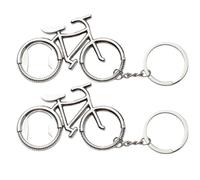 2 pezzi apribottiglie portachiavi bicicletta, portachiavi apribottiglie, apribottiglie portatile da bar di casa, portachiavi regalo divertente, fidanzato, festa di compleanno, gadget pratico