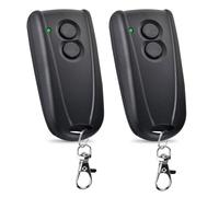 2 Pezzi Apriporta Garage, Telecomando 433MHz, Trasmettitore Telecomando Compatibile con Telecomando Hormann 433MHz ECOSTAR RSC2, RSE2 RSZ1 Nero