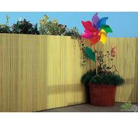 2 PEZZI ARELLA RIPARELLA FRANGISVISTA EFFETTO BAMBU DOPPIA 16MM PVC 1,5X3 BEIGE