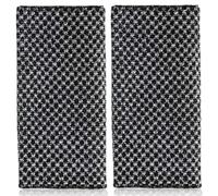 2 Pezzi Asciugamano Esfoliante, Spugna Doccia Esfoliante, Scrubber per la Schiena, Guanto Scrub Corpo, Spugna Naturale Doccia, Peeling Corpo, Spazzola Posteriore Doccia Massaggio Della Schiena(Nere)