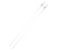2 Pezzi Aste per Tende, Bacchette per Tende in Acrilico da 30 cm Sostituzione