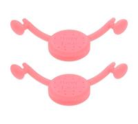 2 Pezzi Attrezzo per Esercizi Facciali in Silicone Rosa per Donne | Allenatore Viso Comodo e Facile da Usare, Migliora i Contorni Facciali, Stile Carino e Affascinante