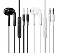 2 Pezzi Auricolari In-Ear Cuffie, Cuffie Con Filo In-Ear, Cuffiette Con Microfono Jack 3,5 mm Compatibili con Computer Desktop, PC, Auricolari Con Filo Isolamento Acustico, Cuffie Auricolari Gaming