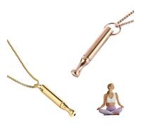 2 pezzi ausiliari per smettere di fumare, collana V2, senza fumo, collana per smettere di fumare, collana con fischietto, resistenza all'ansia per smettere di fumare, anti-fumo, per resistenza