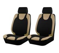 2 Pezzi Auto Coprisedili per Honda Civic | Civic Type R | CR-V | e:Ny1 | HR-V | Jazz | ZR-V, Posto Sedere Protezione Traspirante Antiscivolo Confortevole Auto Accessori,E Beige