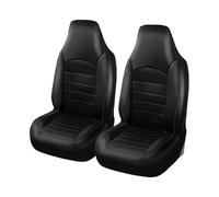 2 Pezzi Auto Coprisedili Set per Ford Focus/Focus Trend/Business/St Line/Titanium X/St 2011-2022, Coprisedili Anteriori in Pelle Impermeabile Antiscivolo Universale Comodo Accessori,A/Black