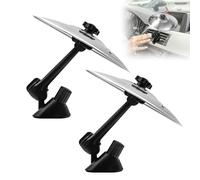 2 pezzi Auto Crashs Bacino Car Cymbals Auto Tamburi Bacino Mini batteria auto incidente auto batteria strumenti musicali ornamenti per tutti i tipi di veicoli (argento)