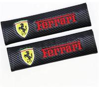 2 Pezzi Auto Imbottiture Cinture di Sicurezza per Ferrari California 430 F12 458 488 812 F8 456, Confortevole Traspiranti Copricintura Auto Copri Cintura Imbottiture Cinture Sicurezza Protezione