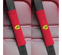 2 Pezzi Auto Imbottiture Cinture di Sicurezza per Ferrari Portofino SF90 F8 812 488 296 California, Confortevole Traspiranti Copricintura Auto Copri Cintura Imbottiture Cinture Sicurezza Protezione