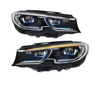 2 pezzi Auto Nuovo Faro Compatibile for BMW G20 Serie 3 G28 2019 2020 2021 Accessori Anteriore Ausiliario DRL Gruppo Luce Indicatore Di Direzione(With Blue L-ed)