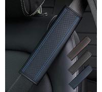 2 Pezzi Auto Pelle Imbottiture Cinture di Sicurezza per BMW X1 X2 X3 X5 X6 Z4 i3 i4 IX M2 Mini Cooper, Traspirante Confortevole Rimovibile Copricintura Accessori