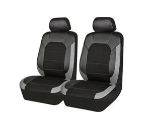 2 Pezzi Auto Set Coprisedili per Renault Kangoo Rapid 2019-2024, Fodere Anteriori Accessori Impermeabile Set Copri Sedili Interno Accessori,B/Grey