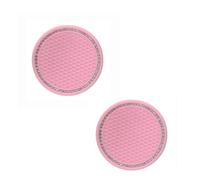 2 Pezzi Auto Sottobicchiere per Caddy Maxi 2015-2023 2024, Rotondo Coasters Portabicchieri Tappetino Universale Impermeabile Accessori Interni,Pink