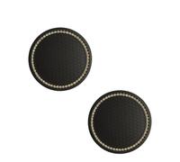2 Pezzi Auto Sottobicchiere per VW Touran 2003-2009 Caddy 2004-2009, Rotondo Coasters Portabicchieri Tappetino Universale Impermeabile Accessori Interni,Black