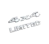 2 pezzi Auto Tuning Limited + 4x4 Trunk Hood Door Emblema decalcomania 3d Logo, 4 X 4 + LIMITED Chrome Logo 3d Decal Emblem Logo Sticker per Universal Cars Moto Bike Car Styling Accessori Decorativi