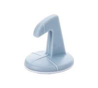 2 pezzi autoadesivi in silicone anti-collisione maniglia for porta di casa fermaporta protezione da parete pad for serratura silenziatore copertura protettiva Per Porte(Blue)