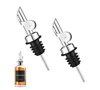 2 Pezzi Automatico Beccucci Versatori Acciaio Versatori Di Bottiglie Di Liquore Beccucci Automatici per Bottiglie per Olio,Liquore,Succo, Aceto