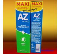 2 pezzi AZ Dentifricio Multi Protezione CARIE GEL Menta Fresca 75ml + 10ml