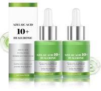2 Pezzi Azelaic Acid 10+ Hyaluron Redness Soothing Serums - Siero All'acido Azelaico Con Acido Ialuronico E Niacinamide Per Pelli Sensibili, Contro I Rossori, Schiarisce Le Cicatrici Da Acnes