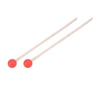 2 Pezzi Bacchetta Musicale per Martelletto per Batteria, Accessori per Strumenti a Martello per Batteria per Xilofono/timpani/rullanti (rosso)
