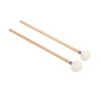 2 pezzi bacchetta per batteria con testa in feltro manico in legno, kit bacchetta per batteria per grancasse e timpani, bacchetta per batteria in legno di acero antiscivolo con (Viola)