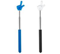 2 Pezzi Bacchetta Telescopica Allungabile, Mini Bastone Retrattile per Insegnanti,per Presentatore Forma del Dito Ausili per Insegnanti