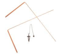 2 Pezzi Bacchette da Rabdomante in Ottone Oro, Leggere e Tascabili | Set di Due, Resistenti alla Deformazione e Sbiadimento, Accessori da Campeggio per Esterni