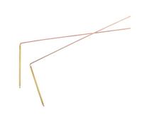 2 Pezzi Bacchette di Rabdomanzia in Ottone Oro, Portatili | Uso Leggero e Semplice, Rilevazione Versatile, Adatte a Campi Aperti e Avventure All'aperto