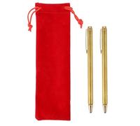 2 Pezzi Bacchette Rabdomante Retrattili in Rame Rosso, Forma Penna | Barra Centrale Estensibile, Custodia Inclusa, per Feng Shui e Ricerca All'aperto, Leggere e Pratiche