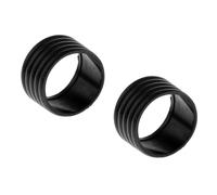 2 Pezzi Badminton Tennis Racchetta Maniglia Fix Ring Protector Band Overgrip