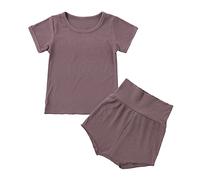 2 Pezzi Bambino Ragazze Pigiama Leggero Estivo Set di Biancheria da Notte per setosa Abbigliamento casa Vestiti Neonata Femmina Tutine Bambina 7 a 8 Anni