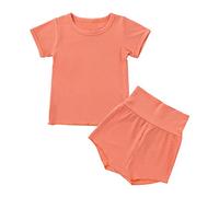 2 Pezzi Bambino Ragazze Pigiama Leggero Estivo Set di Biancheria da Notte per setosa Abbigliamento casa Vestiti Neonata Femmina Tutine Bambina 7 a 8 Anni