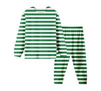 2 Pezzi Bambino Ragazze Pigiama,Pigiama Ragazzo Lungo Pigiami Due Bimbo Pigiama per Bambina Camicia abbottonata e Pantaloni Natalizio Loungewear Ragazzi 2-9 Anni