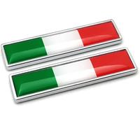 2 Pezzi Bandiera Italia Metallo Auto Segni Adesivi 3D Emblema Nazionale IT Bandi
