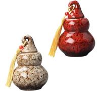 2 pezzi Barattolo for tè e caffè in grani in ceramica, barattolo for conservare il tè in foglie sfuse, design a zucca, barattolo for tè sigillato, barattolo decorativo for conservare il tè, barattolo