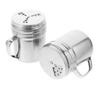2 Pezzi Barattolo per Spezie e Acciaio Inox Coperchio Girevole | Dosatore Regolabile, Pulizia Facile e Contenuto Asciutto, per Cucina Domestica e Spezie Fini