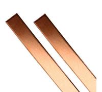 2 pezzi Barre piatte di rame puro T2 - Spessore 2mm x Lunghezza 500mm Lamine di rame rettangolari 12mm (≈ 0.47")