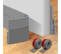 2 Pezzi Bas de Porte Anti Courant d'air, Silicone Bande D'étanchéité, Auto-Adhésif Boudin Porte Phonique, Guarnizione Sottoporta per Evitare Suoni, Antipolvere e Anti Bug